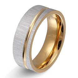 Juwelier Schönschmied - Herren Partnerring Ehering Freundschaftsring Hochzeitsring Stature Edelstahl inkl. persönliche Lasergravur LANr171H von Juwelier Schönschmied