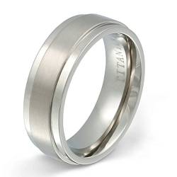 Juwelier Schönschmied - Herren Titanring Ehering Trauringe Nantes Titan inkl. persönliche Wunschgravur NrT18H von Juwelier Schönschmied