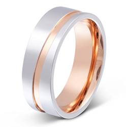 Juwelier Schönschmied - Herren Titanring Ehering Trauringe Paris Titan inkl. persönliche Wunschgravur 68 (21.6) NrT23H von Juwelier Schönschmied