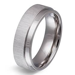 Juwelier Schönschmied - Unisex Partnerring Ehering Hochzeitsring Espacia Edelstahl inkl. persönliche Lasergravur LANr162H von Juwelier Schönschmied