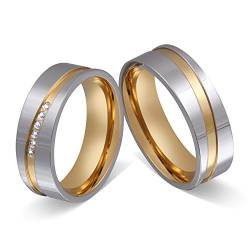 Juwelier Schönschmied - Unisex Partnerringe Eheringe Hochzeitsringe Maris Edelstahl Zirkonia 56-64 210HDac - Kostenlose Wunschgravur mit AMAZON KONFIGURATOR online gestalten! von Juwelier Schönschmied