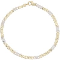 JuwelmaLux Armband JuwelmaLux Armband 585/000 (14 Karat) Bicolor Gold- und Weißgold JL41- (kein Set, 1-tlg., kein Set) von JuwelmaLux