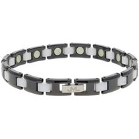 JuwelmaLux Armband JuwelmaLux Magnetarmband Edelstahl Ionen schwarz plattiert, Keramik JL (kein Set, 1-tlg., kein Set) von JuwelmaLux