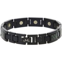 JuwelmaLux Armband JuwelmaLux Magnetarmband Titan Ionen schwarz plattiert mit Carbon effe (kein Set, 1-tlg., kein Set) von JuwelmaLux