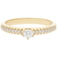 JuwelmaLux Fingerring JuwelmaLux Damen Ring 585/000 (14 Karat) Gold mit Brillanten JL41-07-0 (kein Set, 1-tlg) von JuwelmaLux