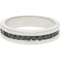 JuwelmaLux Fingerring JuwelmaLux Ring 925/000 Sterling Silber mit Zirkonia, schwarz JL30-07- (kein Set, 1-tlg) von JuwelmaLux