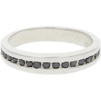 JuwelmaLux Fingerring JuwelmaLux Ring 925/000 Sterling Silber mit Zirkonia, schwarz JL30-07- (kein Set, 1-tlg) von JuwelmaLux