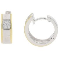 JuwelmaLux Ohrring-Set JuwelmaLux Creolen 925/000 Sterling Silber vergoldet mit Zirkonia JL20 von JuwelmaLux