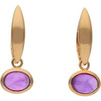 JuwelmaLux Paar Creolen JuwelmaLux Creolen 925/000 Sterling Silber rosé vergoldet mit Amethyst (kein Set, 2-tlg., inkl. edelm Schmucketui) von JuwelmaLux