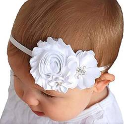 Und Baby Nylon Pearl Blume Haargummi Haarband Mädchen mit einem Haarband Jungen Tuch von Juyamh