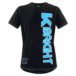 K-BRIGHT Herren T-Shirt Kurzarm V-Ausschnitt Premium Bio Baumwolle Slim Fit T-Shirt Sport Shirt Gym Shirt Tshirt Herren Vegan (S) von K-BRIGHT