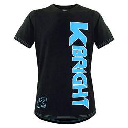 K-BRIGHT Herren T-Shirt Kurzarm V-Ausschnitt Premium Bio Baumwolle Slim Fit T-Shirt Sport Shirt Gym Shirt Tshirt Herren Vegan (XL) von K-BRIGHT