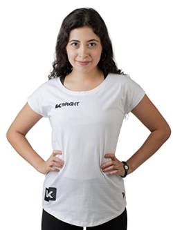 K-BRIGHT T-Shirt Damen Kurzarm Nachhaltig Premium Bio Baumwolle Damen Oberteil Sommer Sportshirt Funktionsshirt Tshirt Damen Vegan GOTS (S) von K-BRIGHT