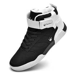 K DUORO Herren Sneaker Mode high Turnschuhe Outdoor Leichtgewichts Männer Fitnessschuhe Walking Schuhe (Schwarz, Numeric_41) von K DUORO
