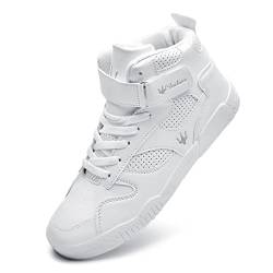 K DUORO Herren Sneaker Mode high Turnschuhe Outdoor Leichtgewichts Männer Fitnessschuhe Walking Schuhe (Weiß, Numeric_41) von K DUORO