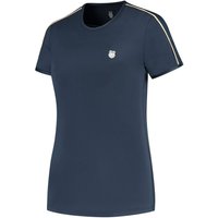 K-Swiss Hypercourt Crew 3 T-Shirt Damen in dunkelblau, Größe: M von K-SWISS