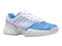 K-Swiss Damen Bigshot Light 4 Tennisschuh, Silver Lake Blue/White/Orchid Pink, 39.5 EU von K-Swiss