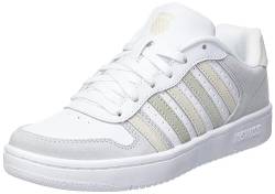 K-Swiss Damen Court Palisades Sneaker, White/WhitecapGray/Chapagne, 37.5 EU von K-Swiss