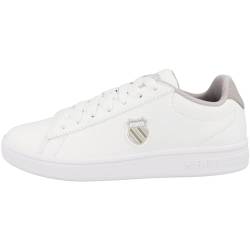 K-Swiss Damen Court Sneaker, White/Ashes of Roses/Cornstalk, 38 EU von K-Swiss