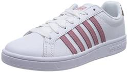 K-Swiss Damen Court TIEBREAK Sneaker, WHT/Foxglove/RSE GLD, 37.5 EU von K-Swiss