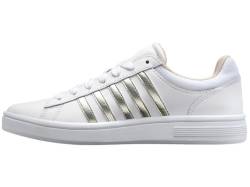 K-Swiss Damen Court Winston Sneaker, White/Frosty Green, 37.5 EU von K-Swiss