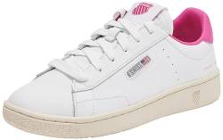 K-Swiss Damen Slammklub CC Sneaker, WHT/RSPBERRY/VINTG, 42 EU von K-Swiss