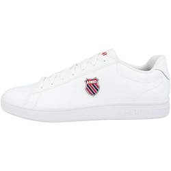 K-Swiss Herren Court Shield Sneaker, White/Corporate, 44 EU von K-Swiss