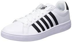 K-Swiss Herren Court TIEBREAK Sneaker, White/Black/White, 43 EU von K-Swiss