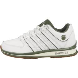 K-Swiss Herren Rinzler Sneaker, White/Deep Lichen/Gum, 41 EU von K-Swiss