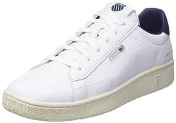 K-Swiss Herren Slammklub CC Sneaker, WHT/Peacoat/Vintag, 46 EU von K-Swiss