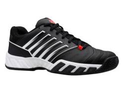 K-Swiss Mens Bigshot Lite 4 Tennis Shoe (11.5, Black/White/Poppy Red) von K-Swiss