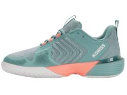 K-Swiss Performance Damen ULTRASHOT 3 Tennis Shoe, Blanc/Nile Blue/Desert Flower, 38 EU von K-Swiss