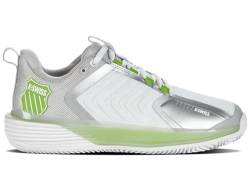 K-Swiss Performance Damen Ultrashot 3 HB Tennis Shoe, White/Gray Violet/Lime Green, 42 EU von K-Swiss