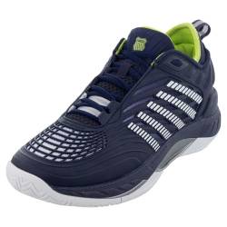 K-Swiss Performance Herren Hypercourt Supreme 2 Tennis Shoe, Peacoat/White/Lime Green, 41 EU von K-Swiss