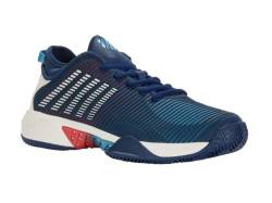 K-Swiss Performance Herren Hypercourt Supreme HB Tennis Shoe, Blue Opal/Blanc de Blanc/Lollipop, 42 EU von K-Swiss