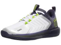 K-Swiss Performance Herren Ultrashot 3 HB Tennis Shoe, White/Peacoat/Lime Green, 44 EU von K-Swiss