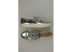 Karl Lagerfeld Damen Halbschuh, silber von K by KARL LAGERFELD