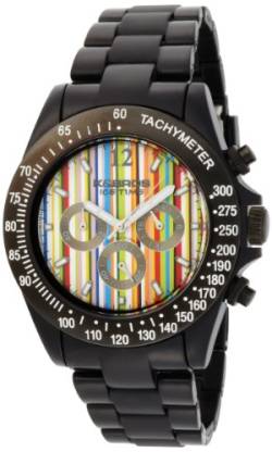 K&Bros Damen Chronograph Quarz Uhr mit PU Armband 9517-3-600 von K&Bros