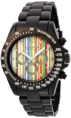 K&Bros Damen Chronograph Quarz Uhr mit PU Armband 9517-4-600 von K&Bros