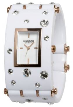 K&Bros Damen Datum klassisch Quarz Uhr mit PU Armband 9530-4-650 von K&Bros