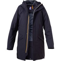 K-WAY Herren Parka blau Mikrofaser unifarben von K-way