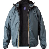 K-WAY Herren Regenjacke blau Mikrofaser unifarben von K-way