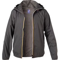 K-WAY Herren Regenjacke grau Mikrofaser unifarben von K-way