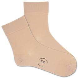 K. Bell Socks Feuchtigkeitsspendende Mikrofaser-Crew-Socken für Damen, 1 Paar, weich und bequem, lässiges Geschenk, Sand, 4-10 von K. Bell
