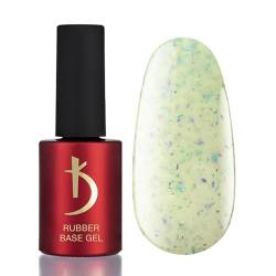 K Professional Rubber Base Gel - Base Coat Souffle - Turquoise -7ml- Unterlack - Nagellack - Gel Nägel - Türkis - UV Nagellack von K