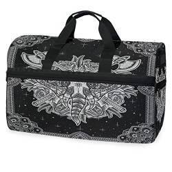Blumenstar Kulturelefant Sporttasche Badetasche mit Schuhfach Reisetaschen Handtasche für Reisen Frauen Mädchen Männer von KAAVIYO