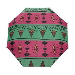 Japan Europäisch Rot Grün Regenschirm Taschenschirm Auf-Zu Automatik Schirme Winddicht Leicht Kompakt UV-Schutz Reise Schirm für Jungen Mädchen Strand Frauen von KAAVIYO