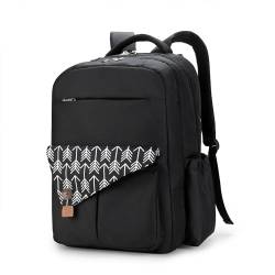 KADUNDI Baby Windel Rucksack - Große Kapazität Wasser-resistente Windel Tasche Travel Backpack&Outdoor Bag（Schwarz） von KADUNDI
