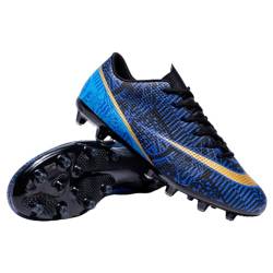 KAEAEILSS Fußballschuhe Herren Anti-Rutsch-Spikes Fußballschuhe Professionelle Spikes Fußballspiel Schuhe Jungen Fußballschuhe Schnürsenkel Training Sportschuhe von KAEAEILSS