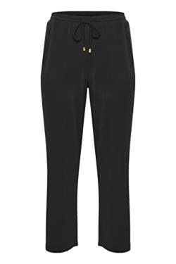 KAFFE CURVE Damen Plus Size Hose Joggers Jersey Loose Elastic Wide Pants, Black Deep, XL Grande Taille von KAFFE CURVE